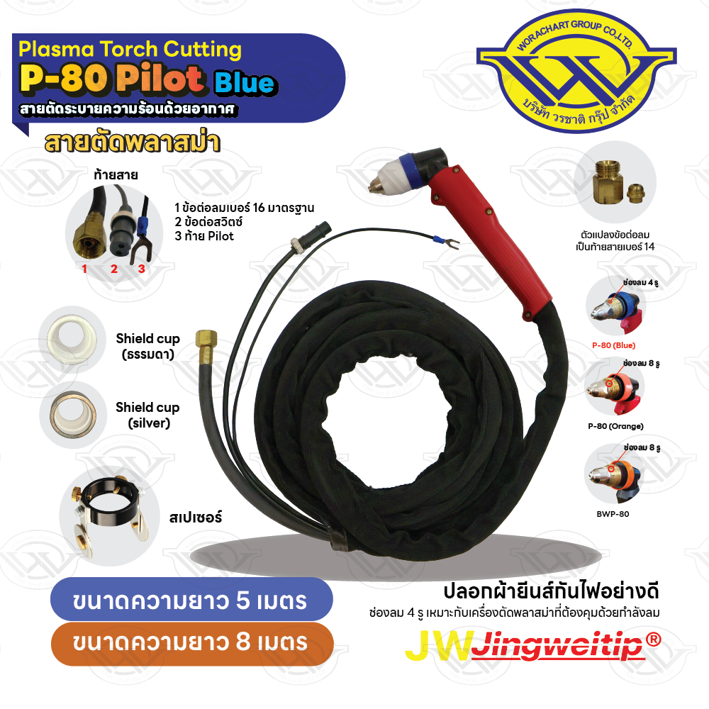 สายตัด P80 Pilot สีน้ำเงิน