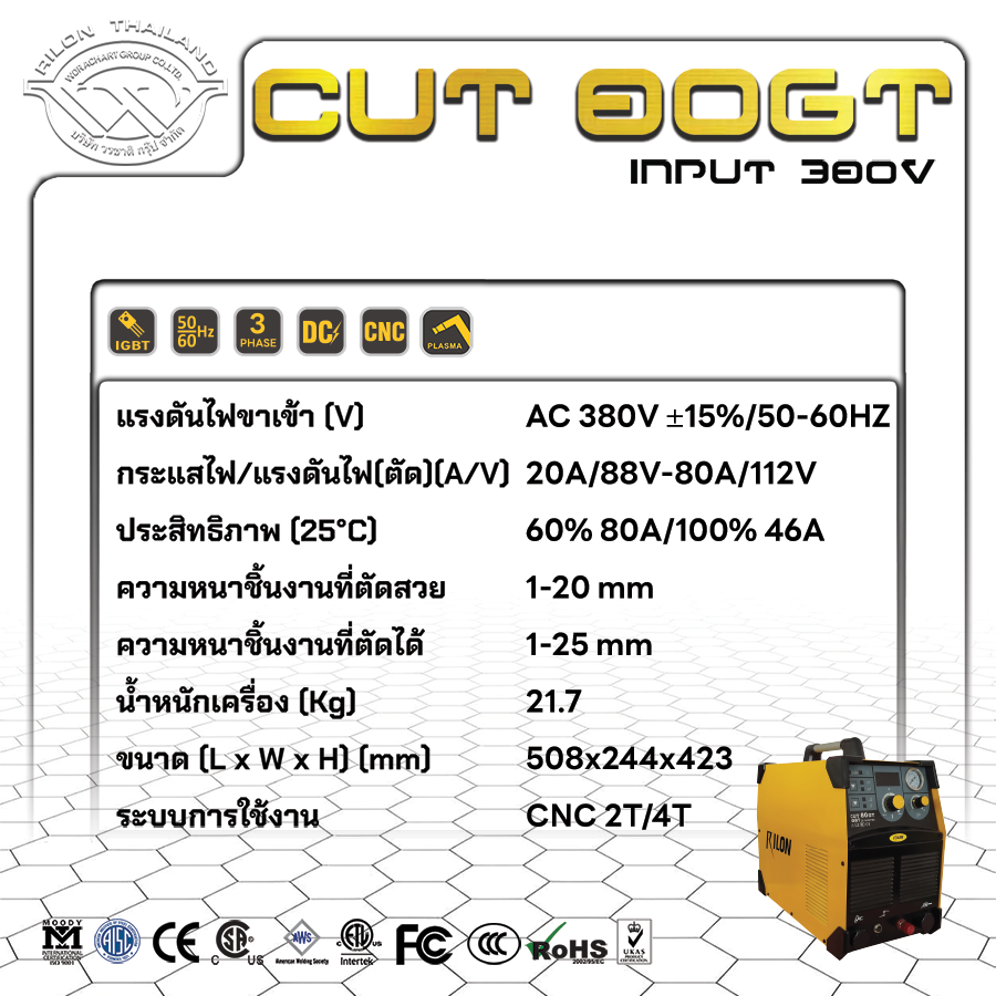 Rilon Thailand RILON CUT80GT product