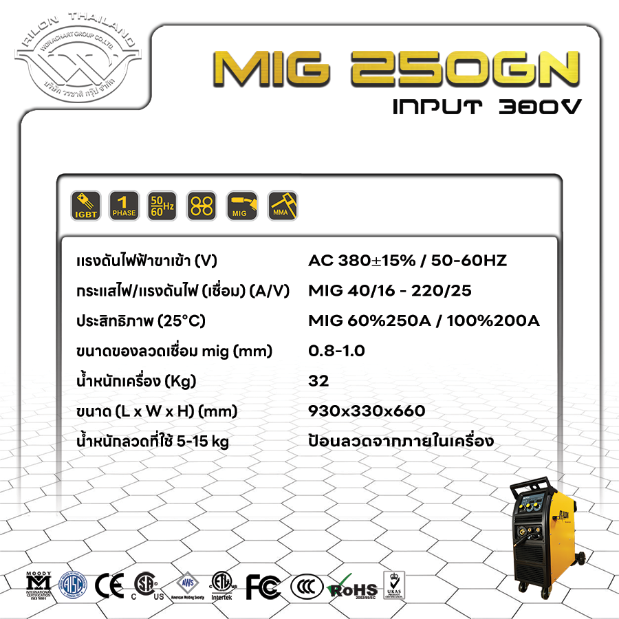 Rilon Thailand RILON MIG250GN product